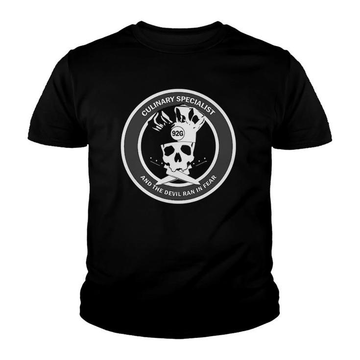 Culinary Specialist 92G Us Army Veteran Humor Youth T-shirt