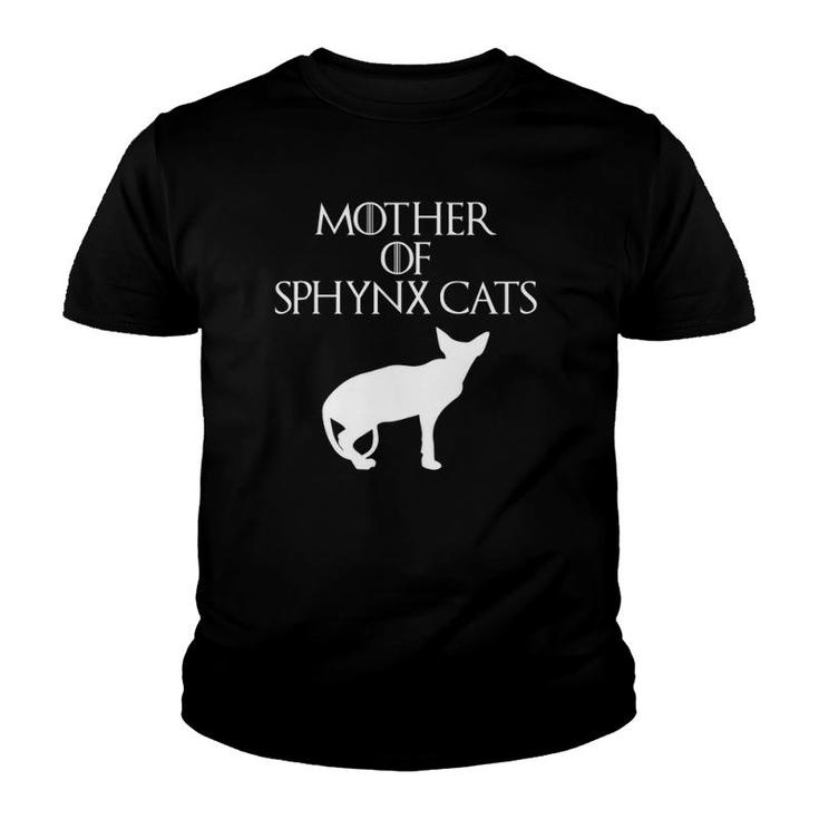 Cute & Unique White Mother Of Sphynx Cats E010509 Ver2 Youth T-shirt