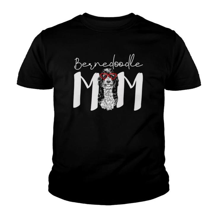 Cute Bernedoodle Mom Dog Mom Mother's Day Youth T-shirt