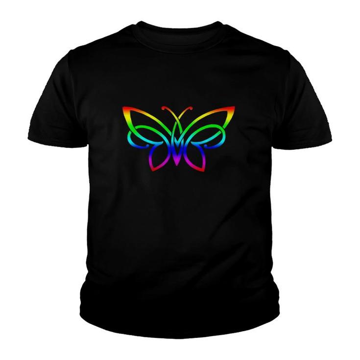 Cute Colorful Graphic For Women Ladies Mom Monarch Butterfly Youth T-shirt