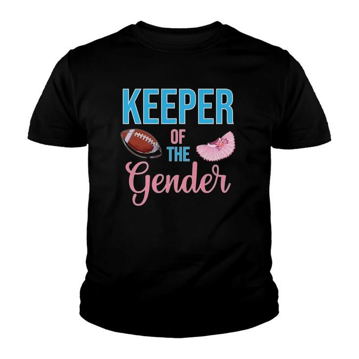 Cute Keeper Of The Gender Touchdowns Reveal For Mom And Dad Youth T-shirt