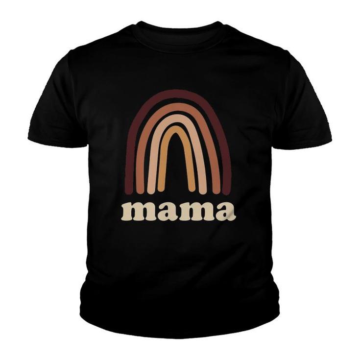 Cute Rainbow Mama Motherhood Love Youth T-shirt