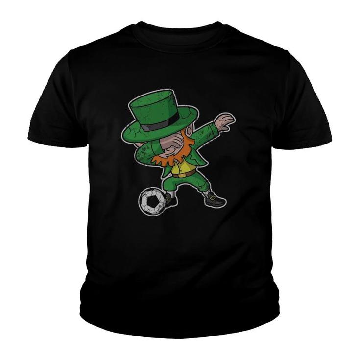 Dabbing Leprechaun Soccer Irish Football St Patricks Day Youth T-shirt