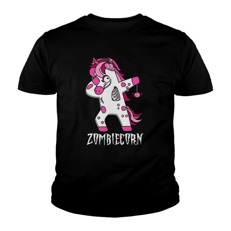 Dabbing Zombie Unicorn Dab Costume Easy Halloween Gifts Youth T-shirt