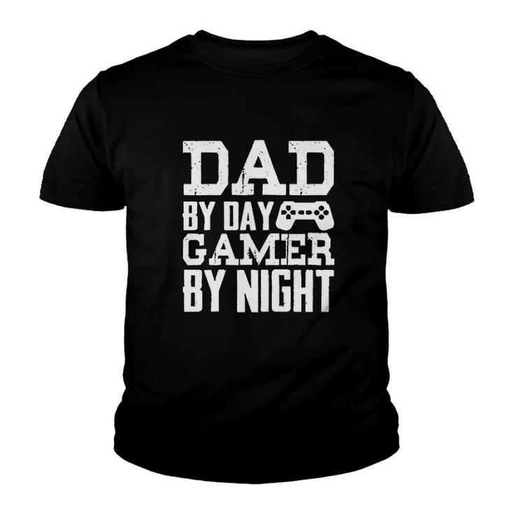 Dad By Day Gamer By Night Youth T-shirt