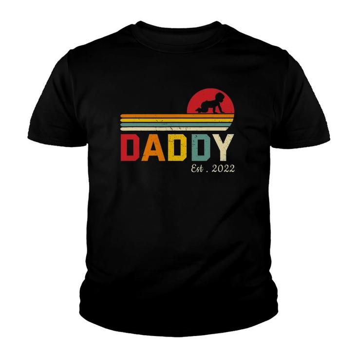 Dad Est 2022 First Time Father New Dad Expecting Daddy 2022 Ver2 Youth T-shirt