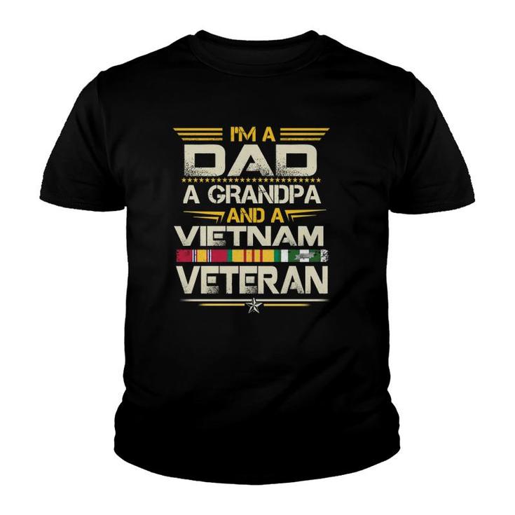 Dad Grandpa Vietnam Veteran Vintage  Men's Gift Youth T-shirt