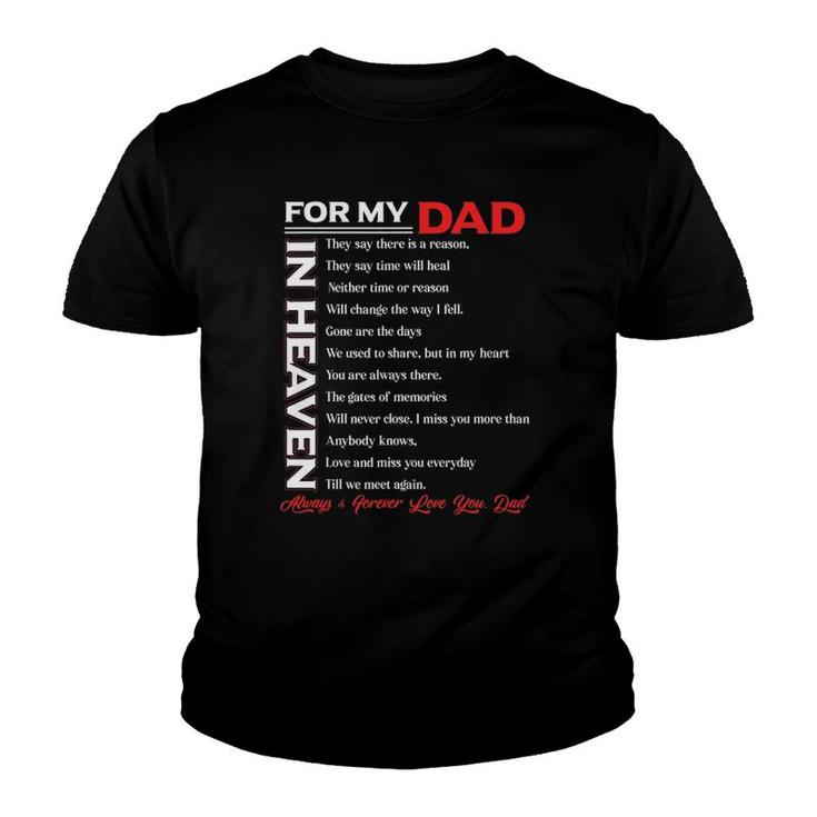 Dad My Angels In Memory Of Parents In Heaven Youth T-shirt