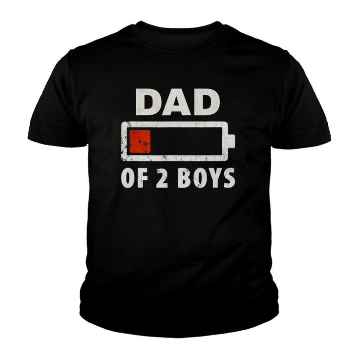 Dad Of 2 Boys Youth T-shirt