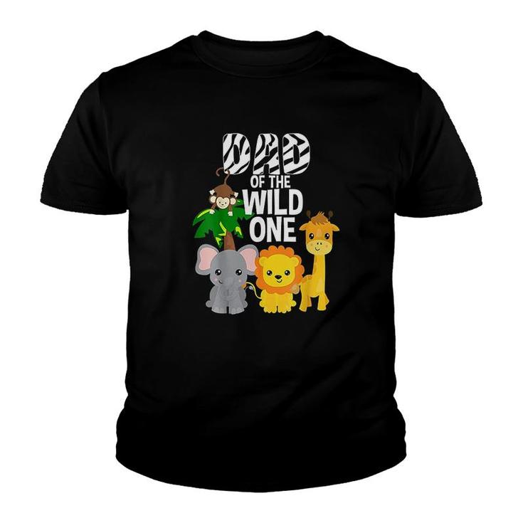 Dad Of The Wild One Zoo Youth T-shirt