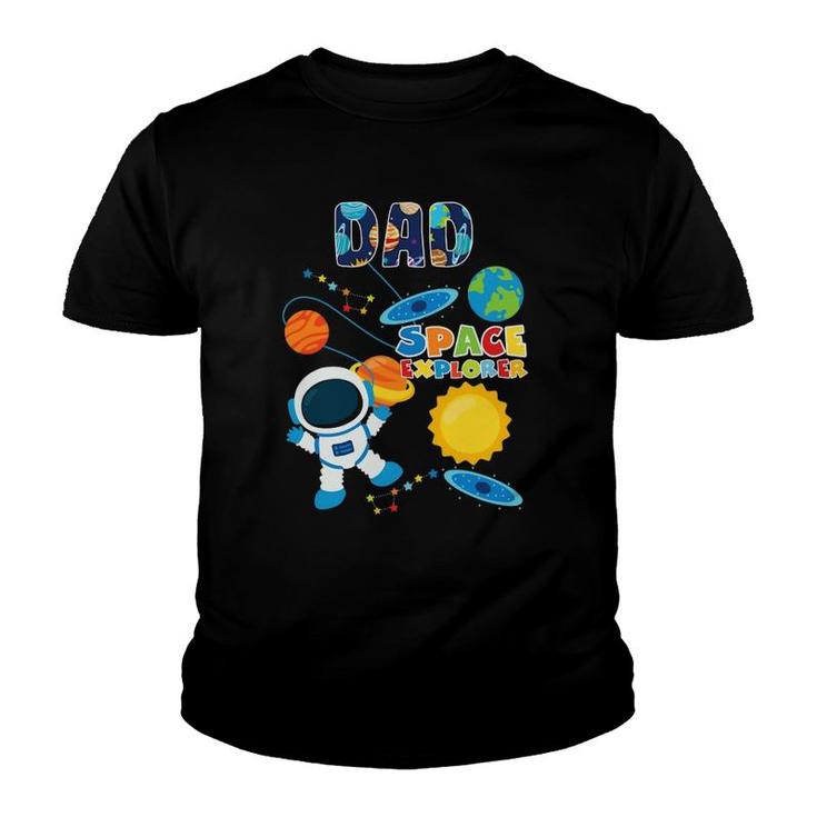 Dad Outer Space Astronaut For Father's Day Gift Youth T-shirt