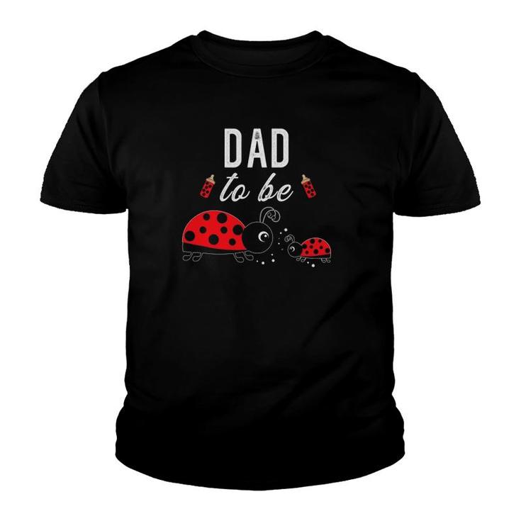 Dad To Be Ladybug Baby Shower Youth T-shirt