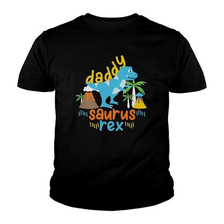 Daddy Dad Saurus Rex Dinosaur Dino For Father Youth T-shirt