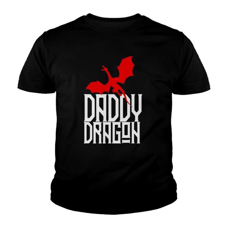 Daddy Dragon  Matching Family Tribe Red Dad Father Youth T-shirt