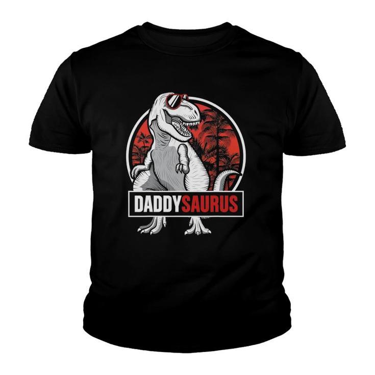Daddysaurus Father's Day Giftsrex Daddy Saurus Men Youth T-shirt