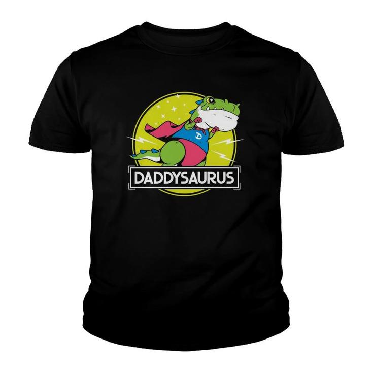 Daddysaurus Funny Dad Designs From Son Daughter Fathers Day  Youth T-shirt