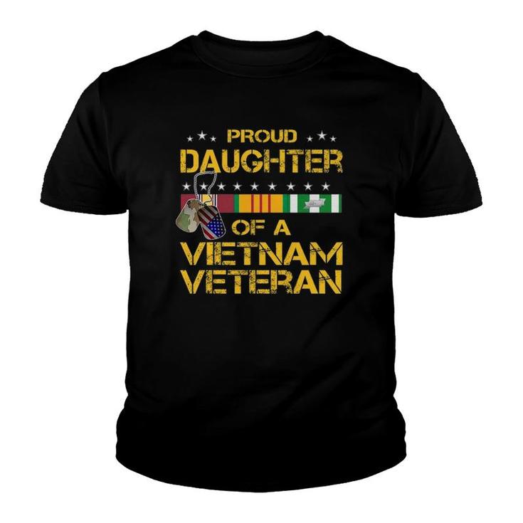 Daughter Of A Vietnam Veteran I'm Proud My Dad Youth T-shirt