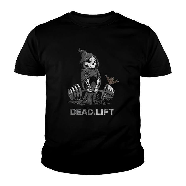 Deadlift Bodybuilder Powerlifting Funny Gym Youth T-shirt