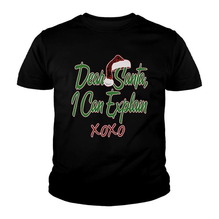 Dear Santa I Can Explain Youth T-shirt