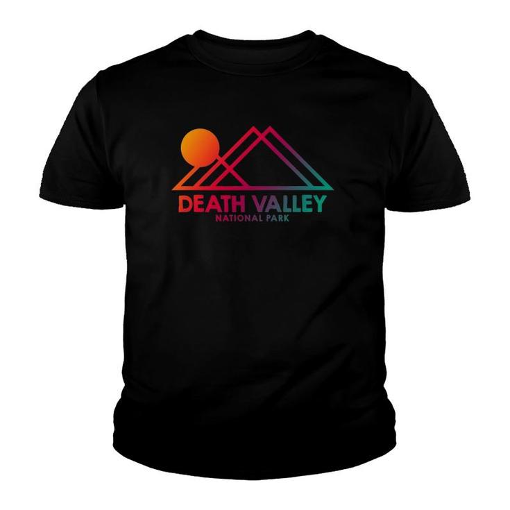 Death Valley National Park California Souvenir Ca Outline Youth T-shirt