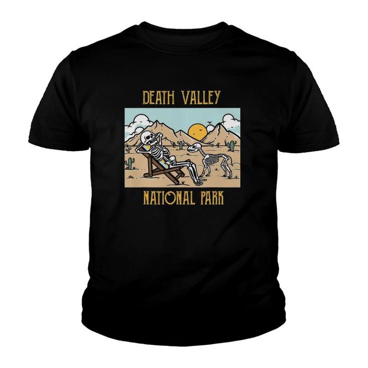 Death Valley National Park Mojave Desert California Skeleton Youth T-shirt