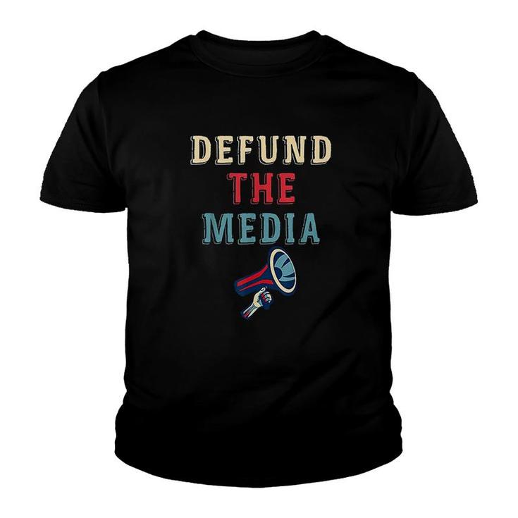 Defund The Media Youth T-shirt