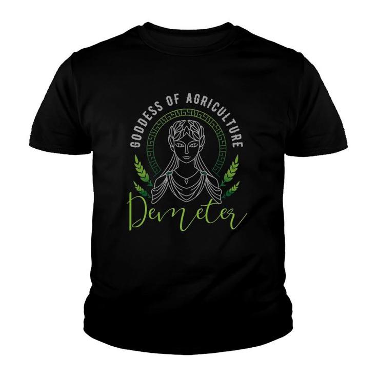 Demeter Goddess Of Agriculture Or Ancient Greek God Youth T-shirt