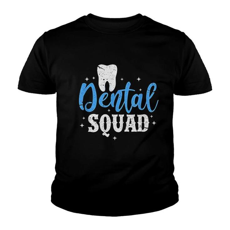 Dental Squad Funny Dentist Dental Hygienist Youth T-shirt