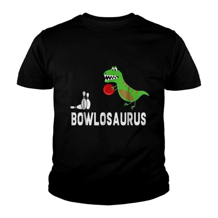 Dinosaur Bowler Youth T-shirt