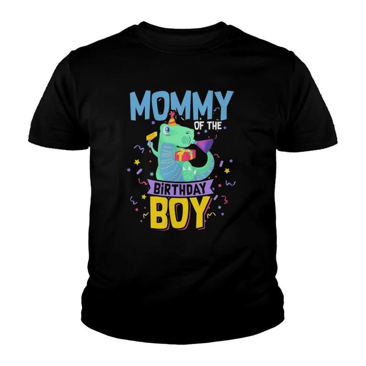 Dinosaur Mother Gift Mommy Of The Birthday Boy Youth T-shirt