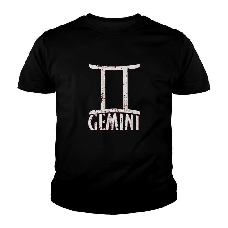 Distressed Gemini Youth T-shirt