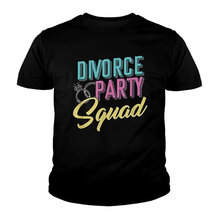 Divorce Party Squad Divorcee Ex Husband Ex Wife Divorcement Youth T-shirt