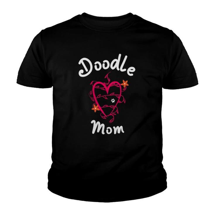 Doodle Mom Pyredoodle Bernedoodle Sheepadoodle Youth T-shirt
