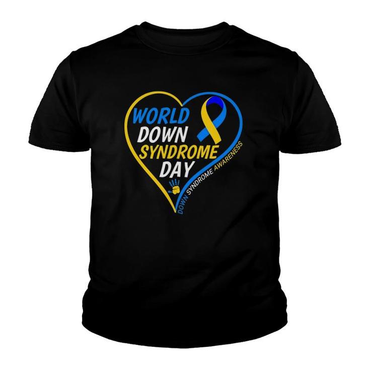 Down Syndrome Awareness Great World Down Syndrome Day 2022 Gift Youth T-shirt