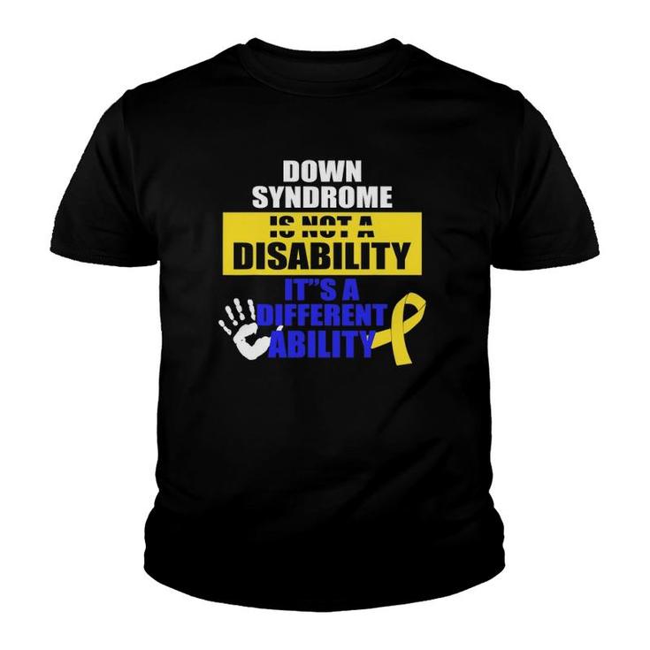 Down Syndrome Different Ability Awareness Youth T-shirt