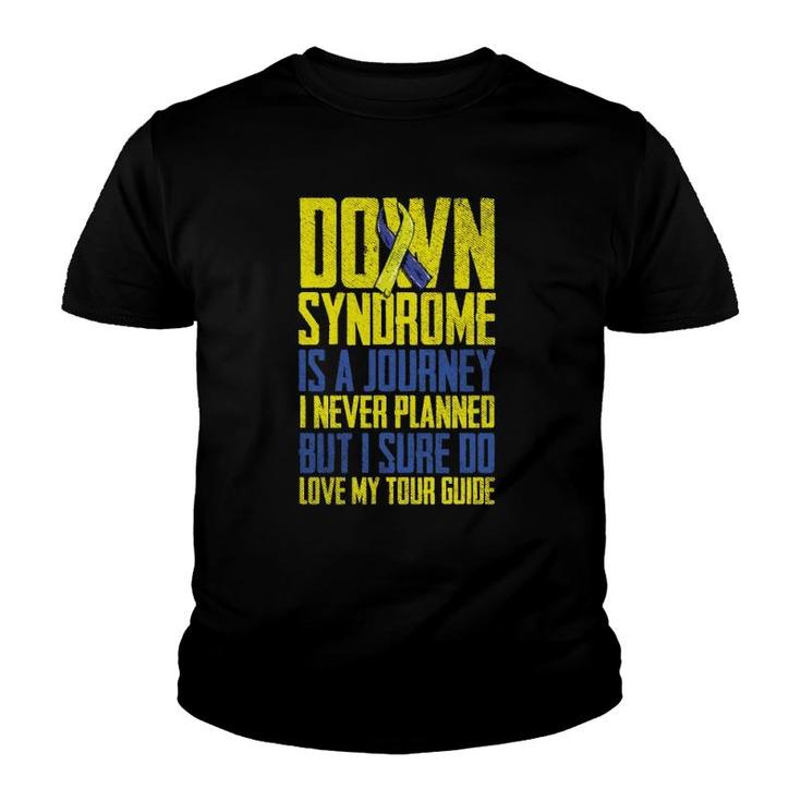 Down Syndrome Quote Awareness Ribbon Family Support Youth T-shirt
