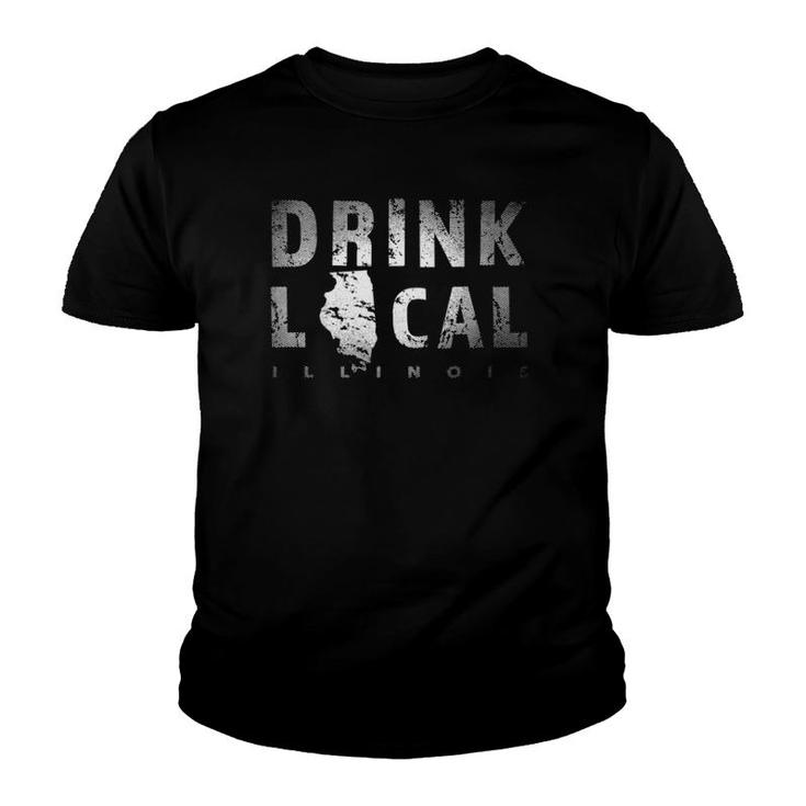 Drink Local Illinois Craft Beer From Here Il Breweries Gift Tank Top Youth T-shirt