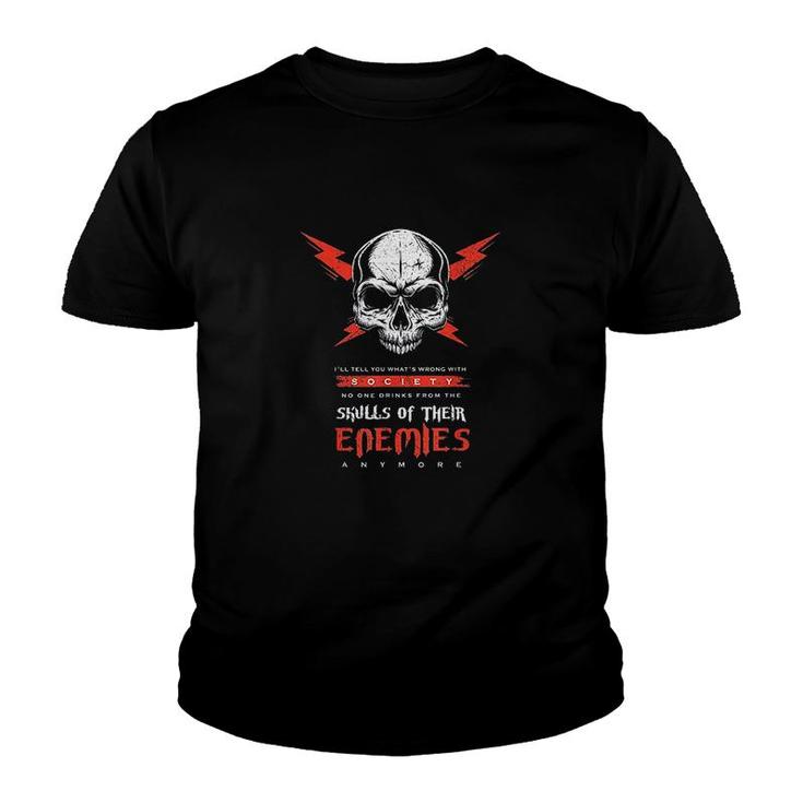 Drinks Blood From The Skulls Youth T-shirt