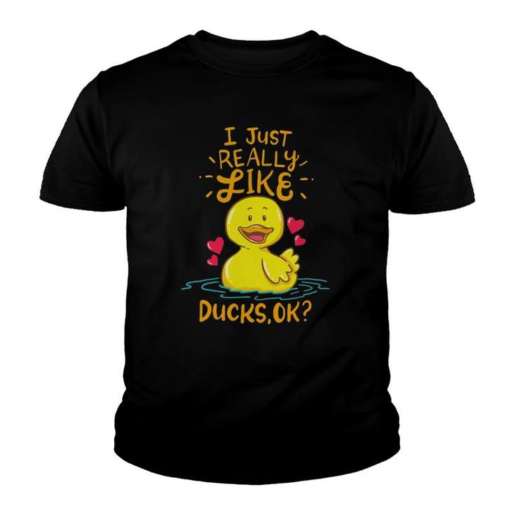 Duck Ducks Funny Duck Lover Gift Youth T-shirt