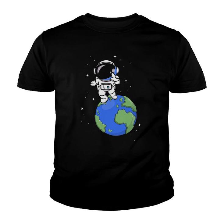 Earth Planet Space Scientist Universe Astronomy Astronaut Youth T-shirt