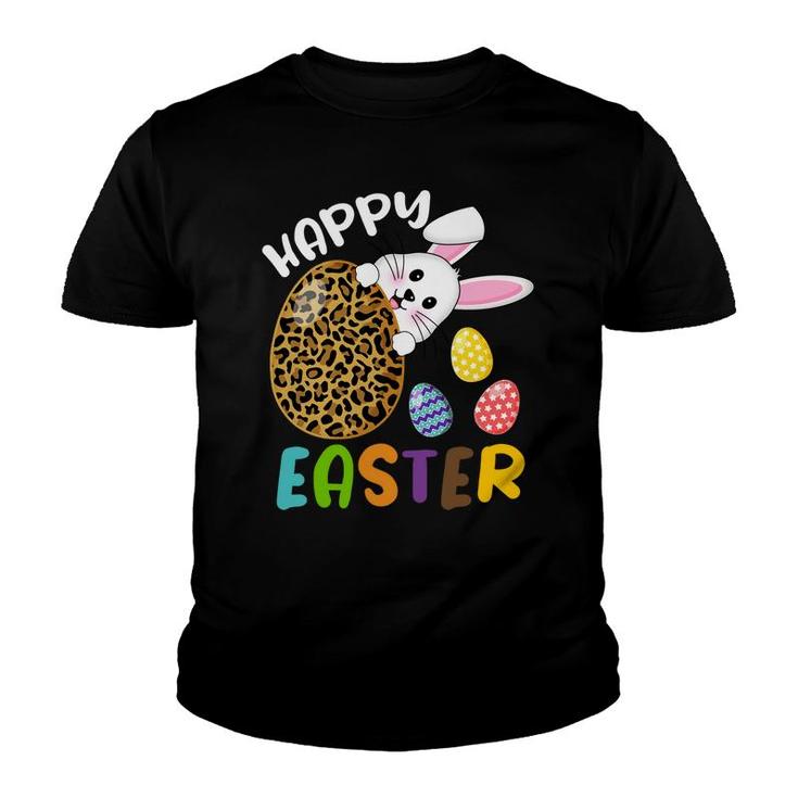 Easter Leopard Happy Easter Bunny Gift Youth T-shirt