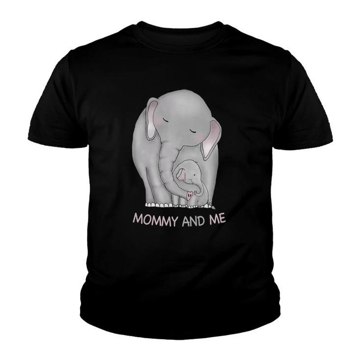 Elephant Mom And Baby Mommy And Me Youth T-shirt
