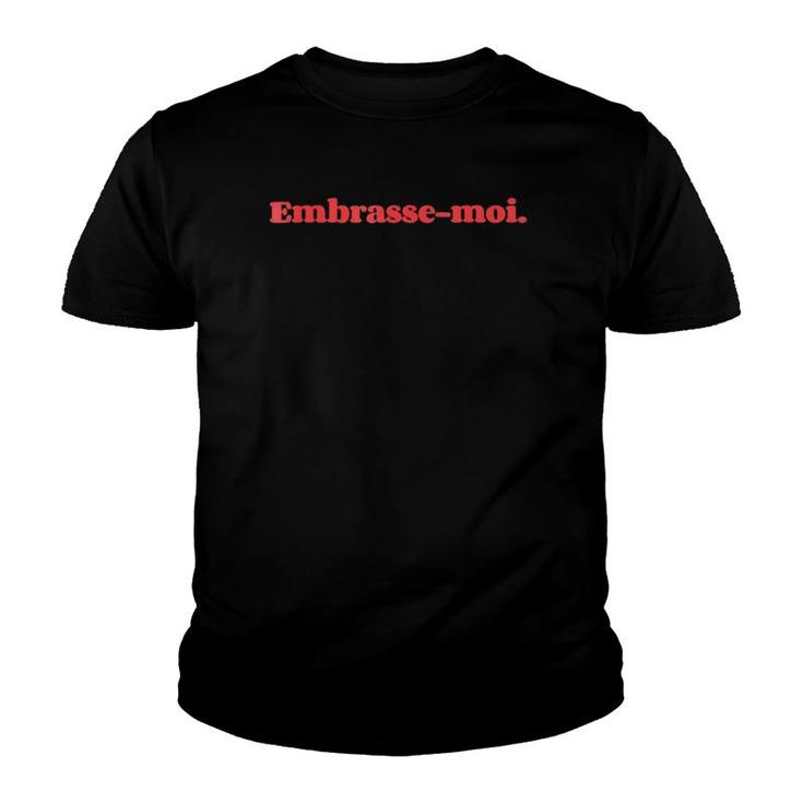 Embrasse-Moi Kiss Me Retro Vintage French 80'S Youth T-shirt