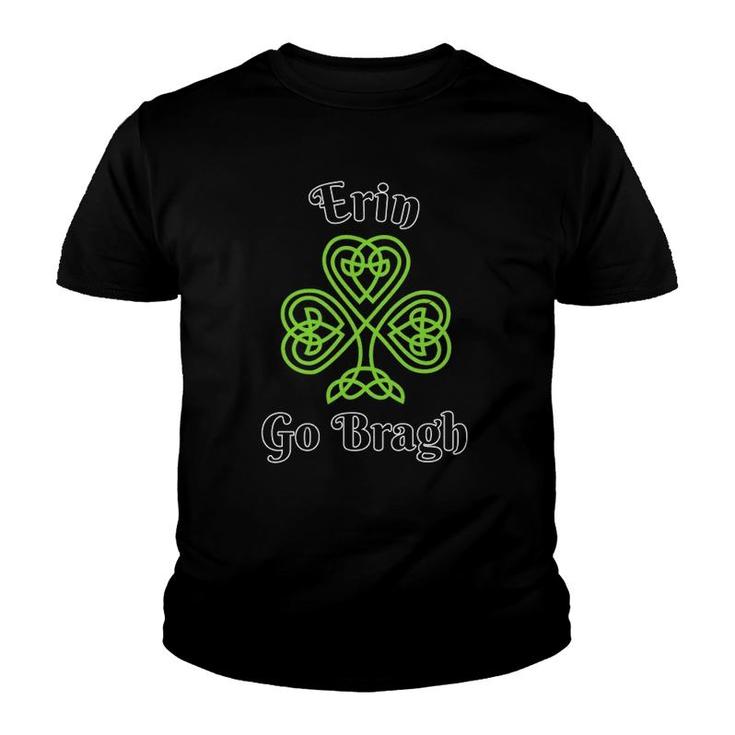 Erin Go Bragh Shamrock With Ireland Forever On  Youth T-shirt