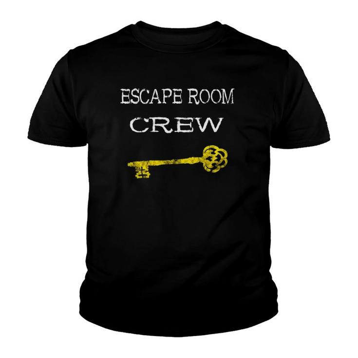 Escape Room Crew Exit Room Game Group Team Player Squad Youth T-shirt
