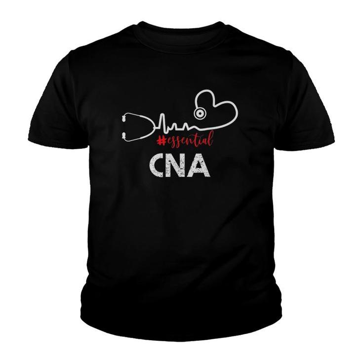 Essential Cna Heartbeat Gift For Nurse Youth T-shirt