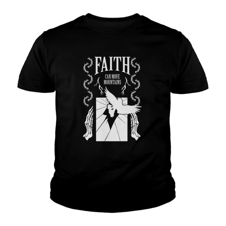 Faith Can Move Mountain Shattered Mirror Youth T-shirt