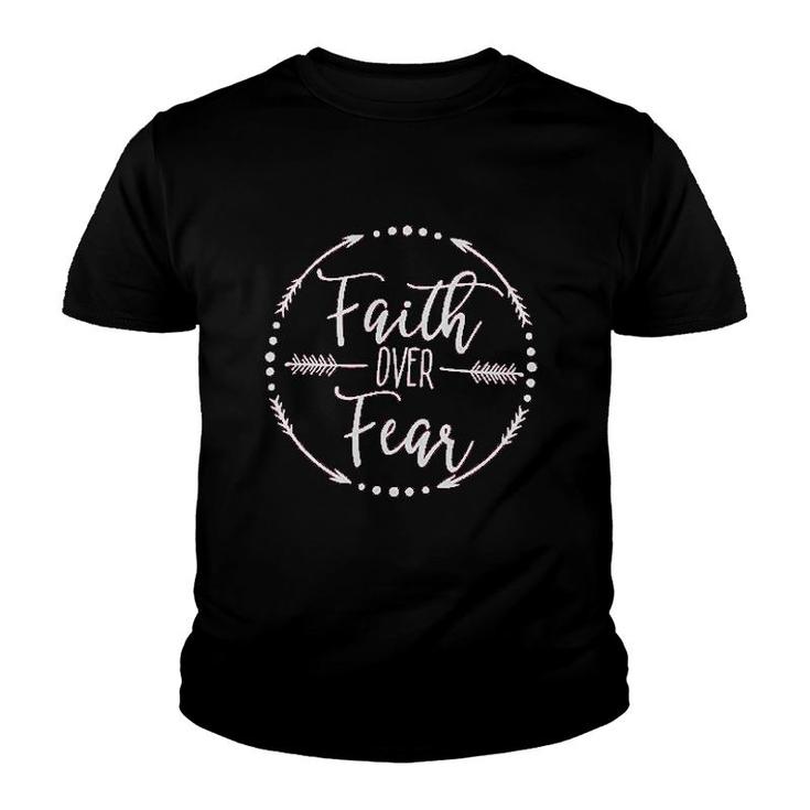 Faith Over Fear Letters Youth T-shirt