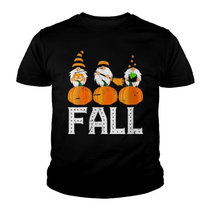 Fall Gnomes Autumn Halloween Gnome Party Squad  Youth T-shirt