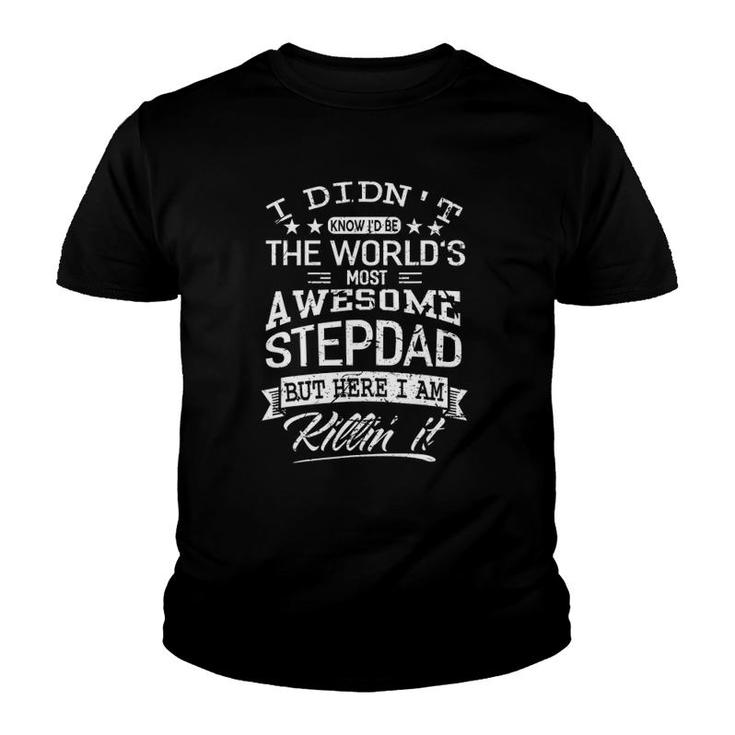 Family 365 World's Most Awesome Stepdad Tee Men Gift Youth T-shirt